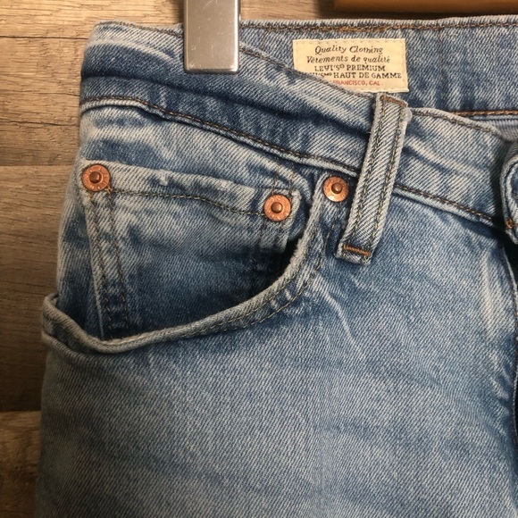 Levi’s 512 Slim Tapered Light Wash Premium Denim Jeans Size 29 - Picture 7 of 13